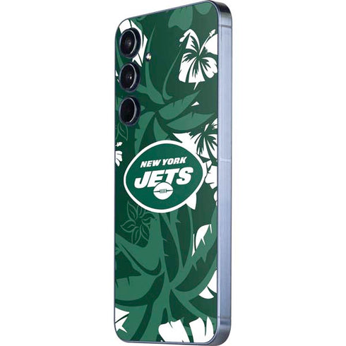 NFL New York Jets Tropical Print Galaxy A55 5G Skin